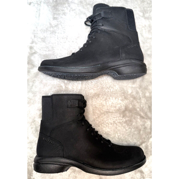 Merrell Andover Mid Black Leather Dry Waterproof Boots J17626 Womens Size 6.5 - Picture 4 of 8